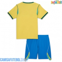 Camisa de time de futebol Brasil Replicas 1º Equipamento Infantil Mundo 2026 Manga Curta (+ Calças curtas)